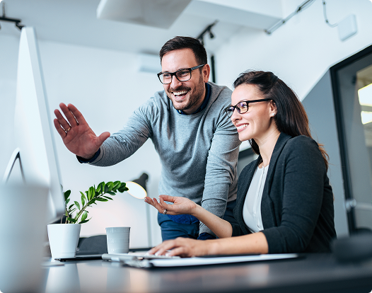 Group of people in a small room